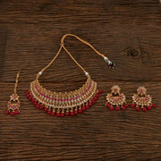 Antique Mukut Necklace With Gold Plating