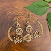 Real Kemp AD Annapakshi Chakra Paisley Choker Necklace set
